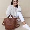 image:imageLatico Leathers Bianca Leather Tote Bag for Women Black  Made From 100 Authentic Leather Handcrafted by Artisans  Top Handle Crossbody Bag Versatile Women Purses and Handbags for Work amp School
