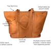 image:imageLatico Leathers Suburban Leather Tote Bag for Women Natural  Made From 100 Genuine Authentic Leather Handcrafted by Artisans  Stylish Women Purses and Handbags Black Shoulder Bags for WomenBlack