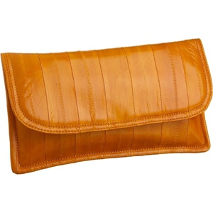 image:imageLatico Eelskin Envelope Flap Clutch High End Premium Quality Leather 100 Authentic LeatherOrange